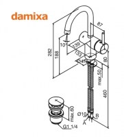 MONOMANDO LAVABO OSIER DAMIXA